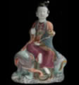 Figura de diosa en porcelana.
