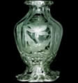Botellón de cristal inglés siglo XX.