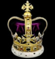 Corona valiosa de Isabel II.